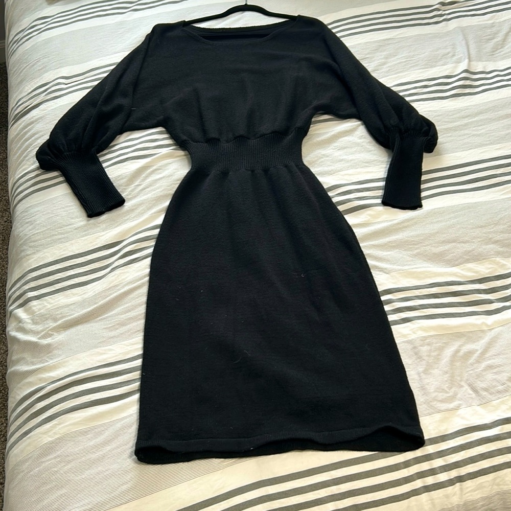 Black winter dress